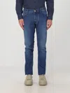 Jacob Cohen Slim Stretch Denim Trousers With 17cm Leg In Blue