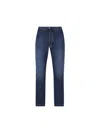 Jacob Cohen Contrast-stitching Jeans In Multicolor