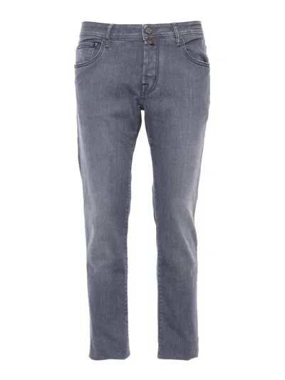 Jacob Cohen 5 Pockets Denim Pants In Grey