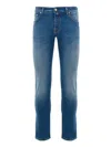 Jacob Cohen Jeans Nick Super Slim Fit Denim Blue Delave  In Burgundy