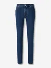 Jacob Cohen Button-fly Logo-patch Denim Jeans In Blue