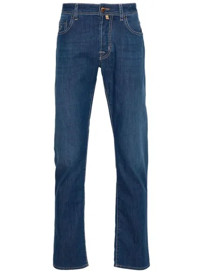 Jacob Cohen Bard Limited Edition Mid-rise Slim-fit Jeans In Blue