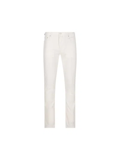 Jacob Cohen Slim Fit Denim Jeans In White