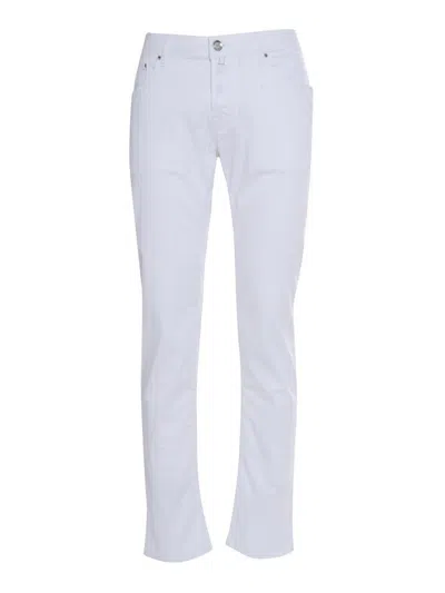 Jacob Cohen White Cotton Denim Jeans