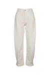 Jacob Cohen Willow Carrot Jeans Rolled Cuffs In White