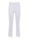 Jacob Cohen White 5-pocket Trousers In White