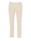 Jacob Cohen Brown 5 Pocket Trousers In White