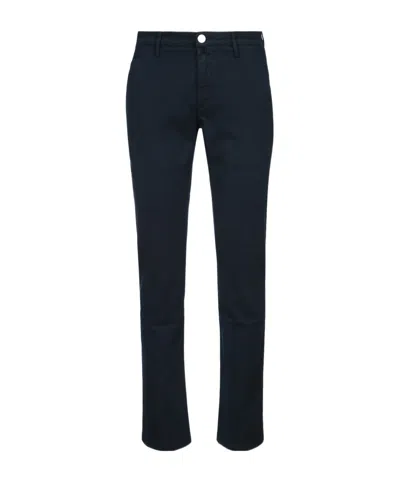 Jacob Cohen Jeans With Belt Loops In Navy