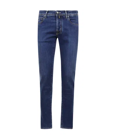 Jacob Cohen Jeans With Belt Loops In Blue