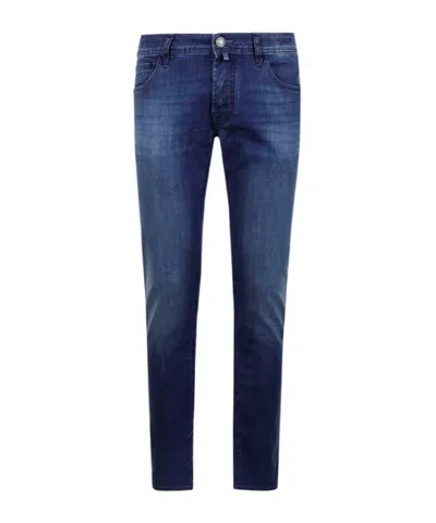 Jacob Cohen Jeans With Belt Loops In Blue