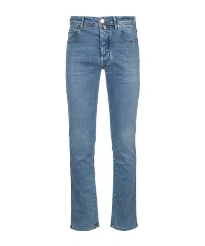 Jacob Cohen Jeans With Belt Loops In Blue