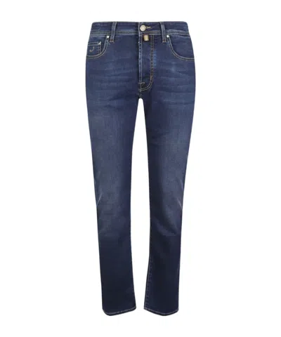 Jacob Cohen Jeans With Belt Loops In Blue