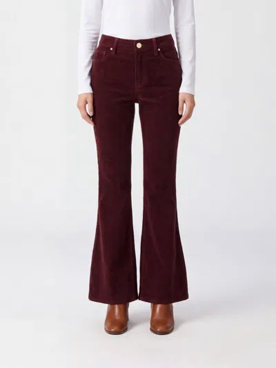 Jacob Cohen Jeans Woman Color Pink In Burgundy