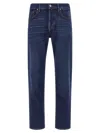 Jacob Cohen Five-pocket Jeans With Belt Loops And Contrast Stitching In Blue