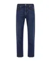 Jacob Cohen Five-pocket Jeans With Belt Loops And Contrast Stitching In Blue