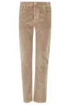 Jacob Cohen Men Regular Slim Fit Cotton Trouser With Back Pony-skin Patch In Neutral
