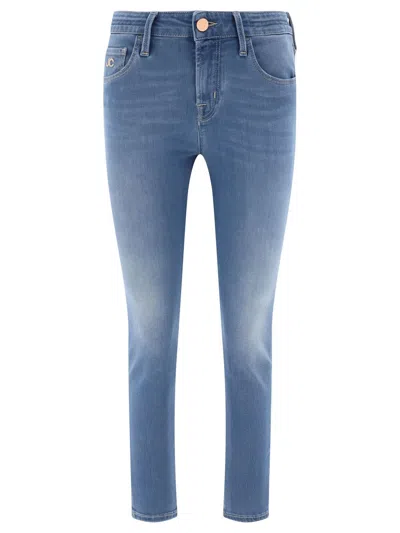 Jacob Cohen "kimberly Cropped" Jeans In Blue