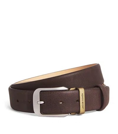 Jacob Cohen Leather Belt In Brown