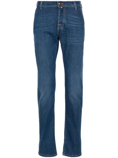 Jacob Cohen Lenny Mid-rise Slim-fit Jeans In Blue