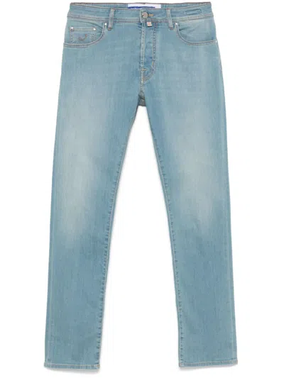 Jacob Cohen Light Blue Button Fly Jeans