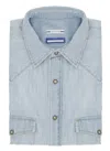 Jacob Cohen Denim Cotton Shirt Button-down Collar
