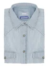 Jacob Cohen Denim Cotton Shirt Button-down Collar
