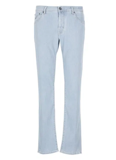 Jacob Cohen Light Blue Cotton Nick Jeans