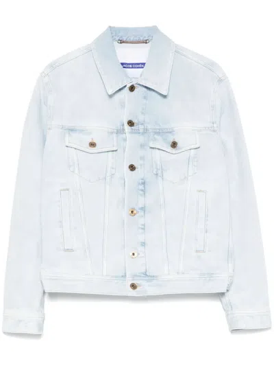 Jacob Cohen Light Blue Denim Jacket With Classic Front Fastening