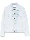 Jacob Cohen Light Blue Denim Jacket With Classic Front Fastening