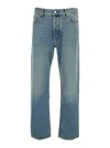 Jacob Cohen Sean Light-blue Five-pocket Jeans With Logo Patch On The Back In Denim Man In Blue