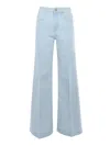 Jacob Cohen Light Blue Flared Jeans In Multi