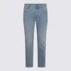 Jacob Cohen Straight Fit Trousers Belt Loops In Blue