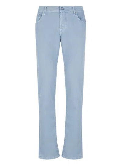 Jacob Cohen Light Blue Nick Slim Pants