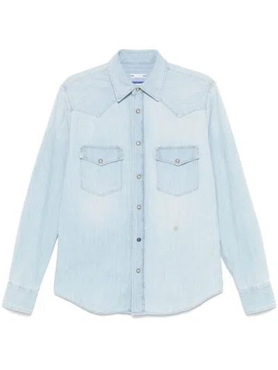 Jacob Cohen Light Blue Western Shirt
