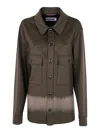 Jacob Cohen Tailored Jacket With Spread Collar And Chest Pockets In Green