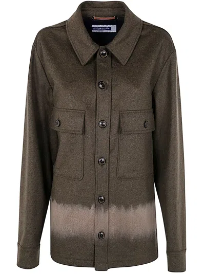 Jacob Cohen Light Jacket In Green Melange