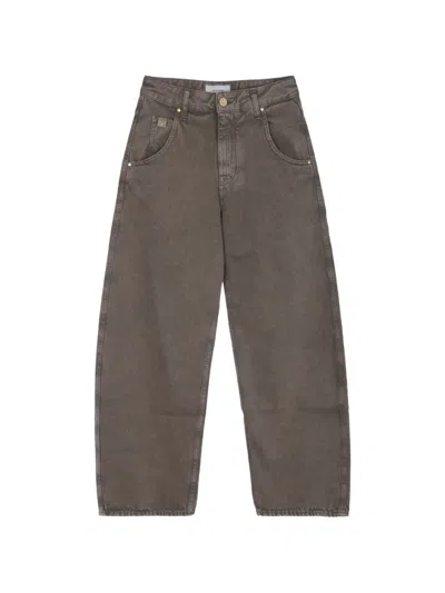 Jacob Cohen Lila Barrel-fit Jeans In Brown