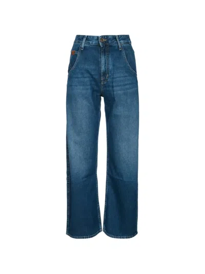 Jacob Cohen Denim Trousers Front And Back Pockets In Blue