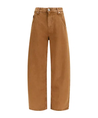 Jacob Cohen Lila Wide-leg Jeans In Brown