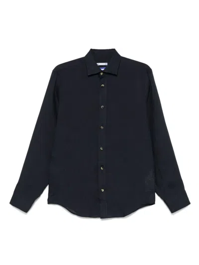 Jacob Cohen Linen Shirt In Blue