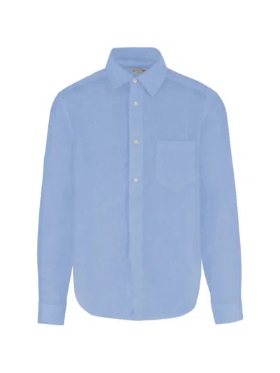 Jacob Cohen Linen Shirt In Blue