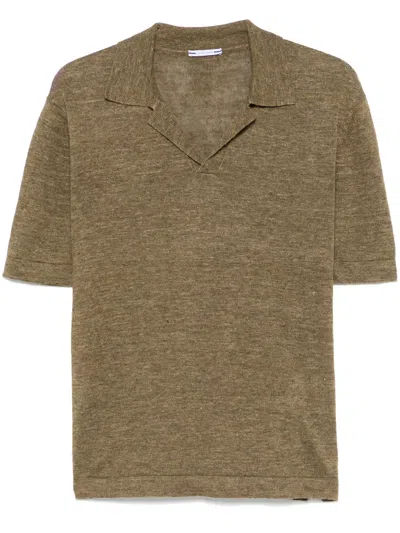 Jacob Cohen Linen Top In 绿色