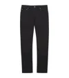 Jacob Cohen Lizardskin-patch Nick Slim Jeans In Black