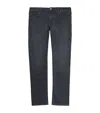 Jacob Cohen Lizardskin-patch Nick Slim Jeans In Grey