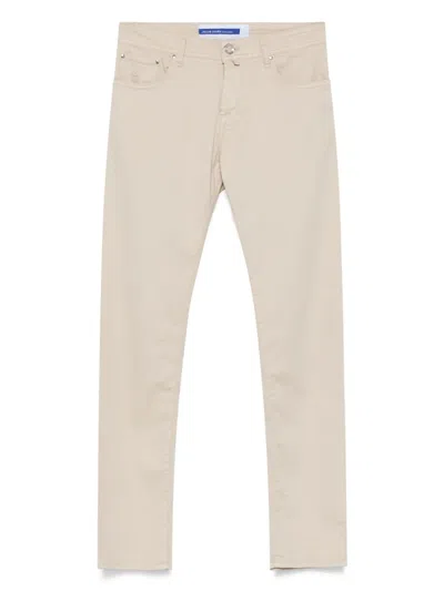 JACOB COHEN LOGO-BUTTON TROUSERS