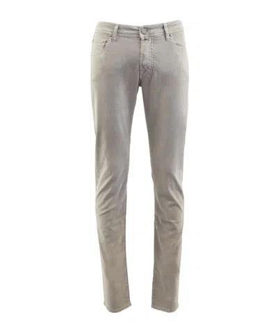 Jacob Cohen Logo Casual Pants In Gray
