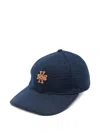 Jacob Cohen Logo Embellished Baseball Cap Hat In Blue