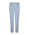 Jacob Cohen Logo-embroidered Cropped Trousers In Blue