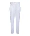 Jacob Cohen Logo-embroidered Cropped Trousers In White