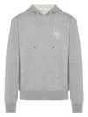 Jacob Cohen Hoodie Mit Logo-stickerei In Gray